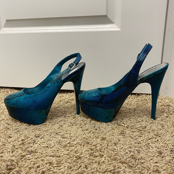 Bebe Betty Snake Platform Pumps - Picture 2 of 3